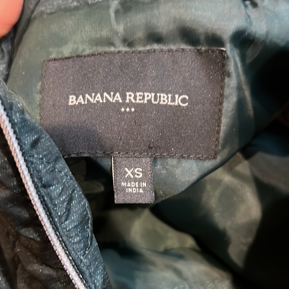 Banana Republic Hunter green quilted vest jacket XS - Picture 5 of 5